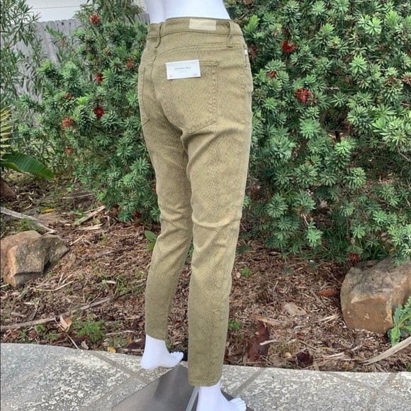 𝅺NWT AG Adriano Goldschmied Python Print Skinny Ankle Jeans - Picture 11 of 14